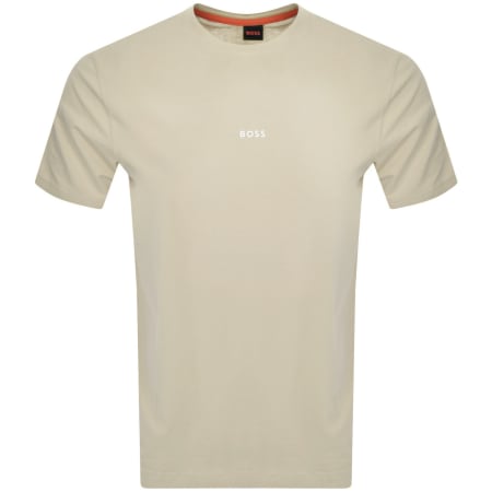 Product Image for BOSS TChup Logo T Shirt Light Beige