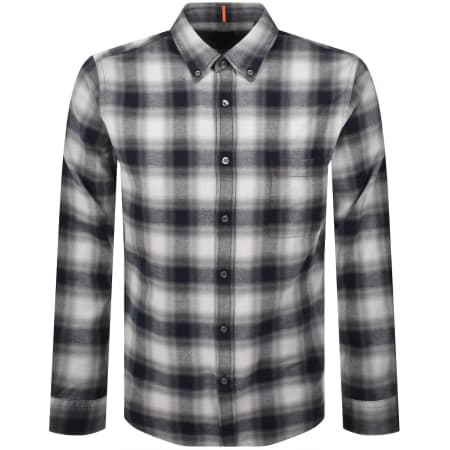 Product Image for BOSS Rickert Check Shirt Grey