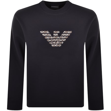 Product Image for Emporio Armani Sweatshirt Iconico Blue Navy