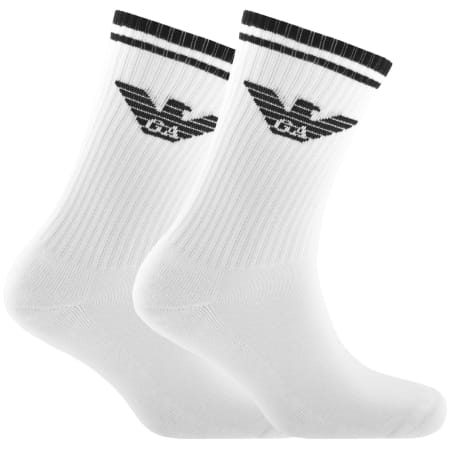 Product Image for Emporio Armani 3 Pack Socks White