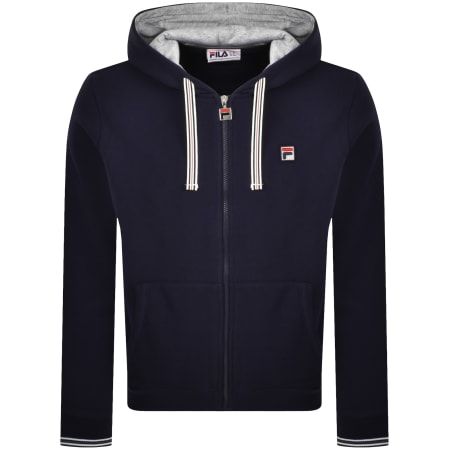 Product Image for Fila Tenconi Full Zip Peached Fleece Hoodie Navy