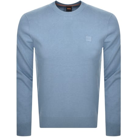Product Image for BOSS Kanovano Knit Jumper Blue