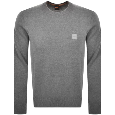 Product Image for BOSS Kanovano Knit Jumper Grey