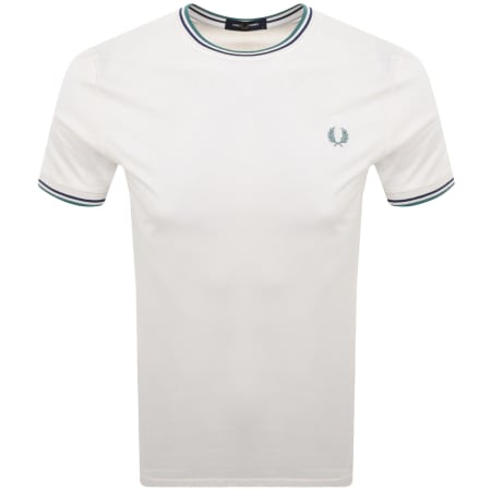 Product Image for Fred Perry Twin Tipped T Shirt Snow White