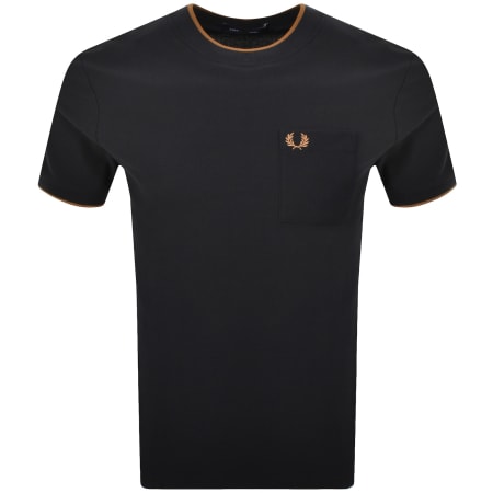 Product Image for Fred Perry Pocket Detail Pique T Shirt Black
