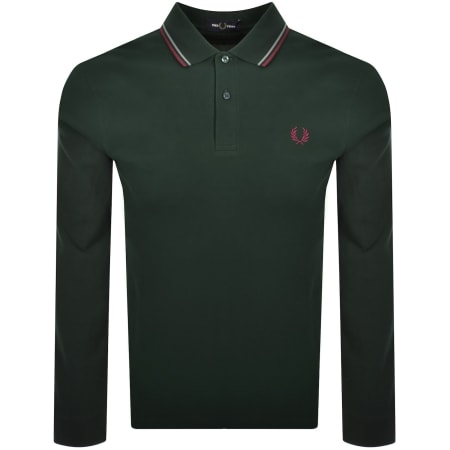 Product Image for Fred Perry Long Sleeved Polo T Shirt Green