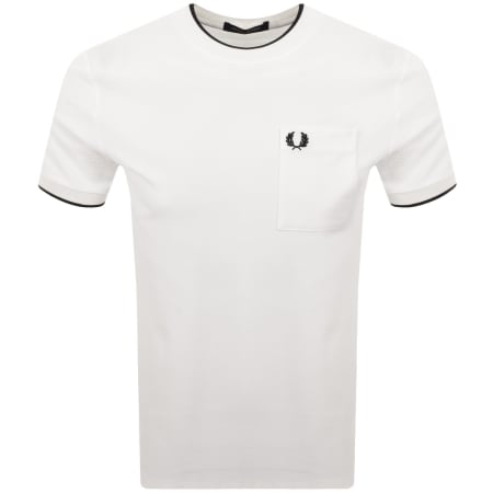 Product Image for Fred Perry Pocket Detail Pique T Shirt White