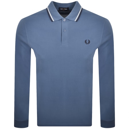 Product Image for Fred Perry Long Sleeved Polo T Shirt Blue