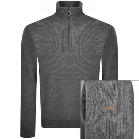Product Image for Paul And Shark Moon Badge Knit Jumper Grey