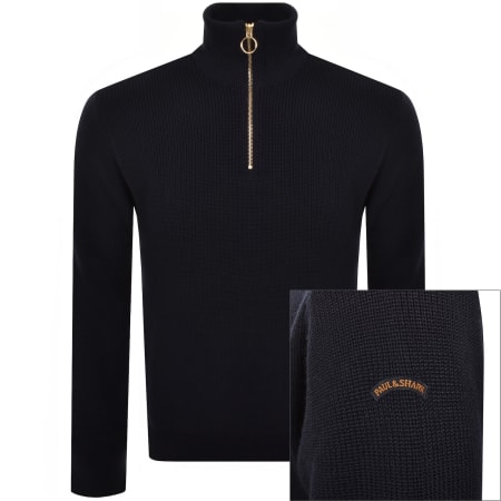 Product Image for Paul And Shark Moon Badge Knit Jumper Navy