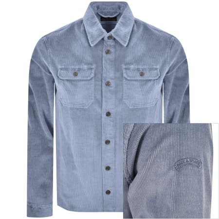 Product Image for Paul And Shark Corduroy Overshirt Blue
