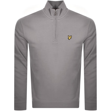 Product Image for Lyle And Scott Quarter Zip Sweatshirt Grey