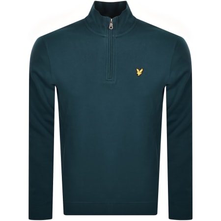 Product Image for Lyle And Scott Quarter Zip Sweatshirt Blue
