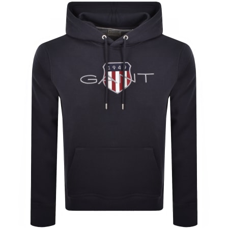 Product Image for Gant Logo Hoodie Navy