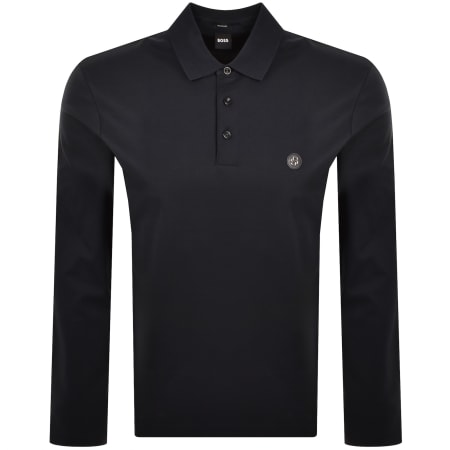 Product Image for BOSS C Paley 01 Mercerised Polo T Shirt Navy
