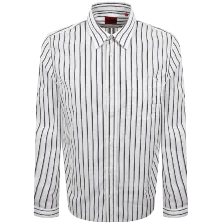 Product Image for HUGO Long Sleeved Erillo Shirt White