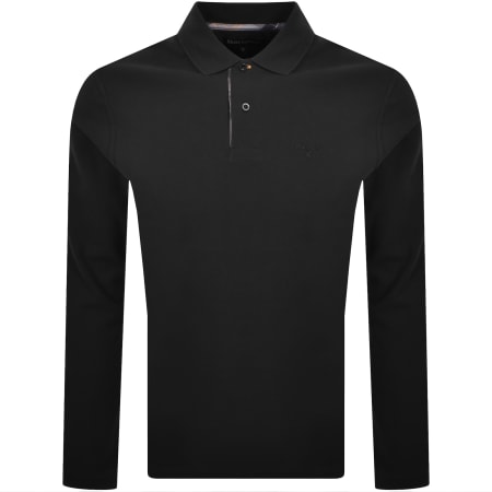 Product Image for Barbour Essential Tartan Placket Polo Black