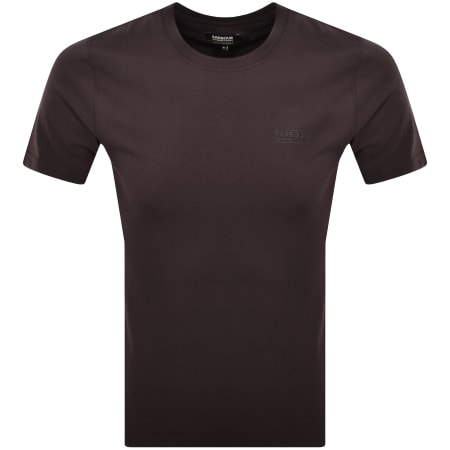 Product Image for Barbour International Small Logo T Shirt Burgundy