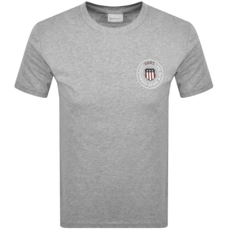 Product Image for Gant Graphic T Shirt Grey