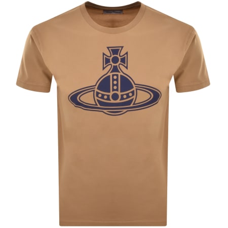 Product Image for Vivienne Westwood Paris Orb Classic T Shirt Brown