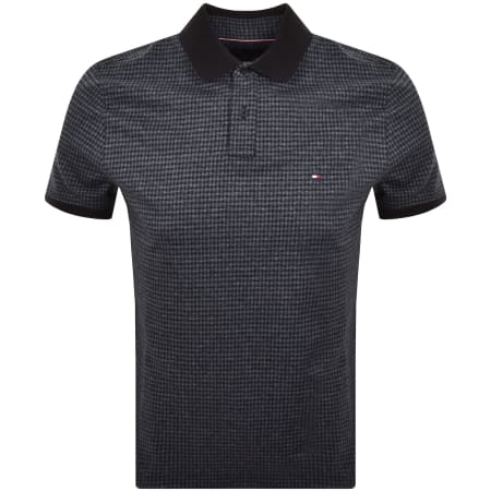 Product Image for Tommy Hilfiger Mouline Check Jacquard Polo Blue