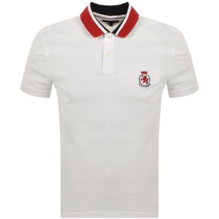Product Image for Tommy Hilfiger Herringbone Collar Polo White