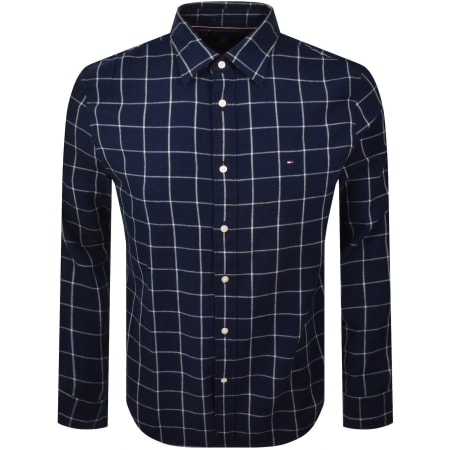 Product Image for Tommy Hilfiger Twill Check Shirt Navy