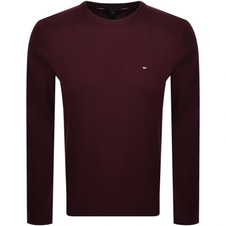 Product Image for Tommy Hilfiger Essential Knit Jumper Burgundy