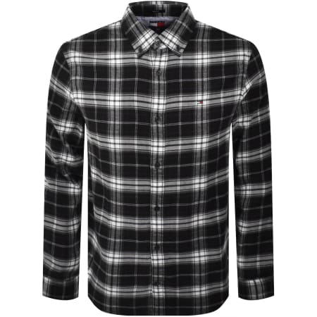 Product Image for Tommy Jeans Flannel Check Shirt Black