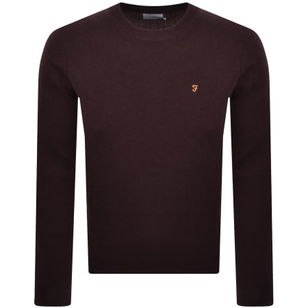 Product Image for Farah Maidstone Knit Jumper Purple