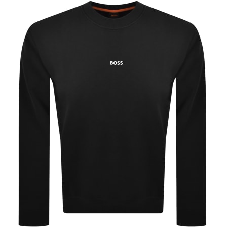 Product Image for BOSS We Small Crew Neck Sweatshirt Black
