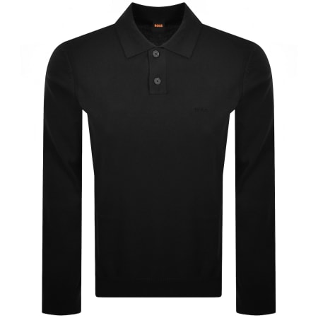 Product Image for BOSS Asac Polo Knit Jumper Black