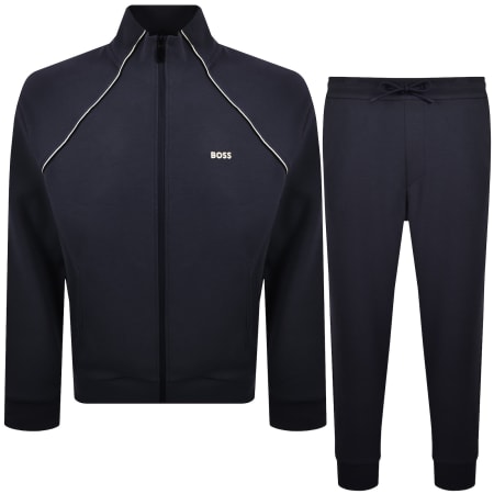 Recommended Product Image for BOSS Contrast Piping Tracksuit Set Navy
