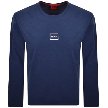 Product Image for HUGO Laze Long Sleeve T Shirt Blue