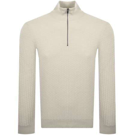 Product Image for BOSS Ulicio Half Knit Jumper Cream