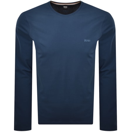 Product Image for BOSS Mix And Match Long Sleeve T Shirt Blue