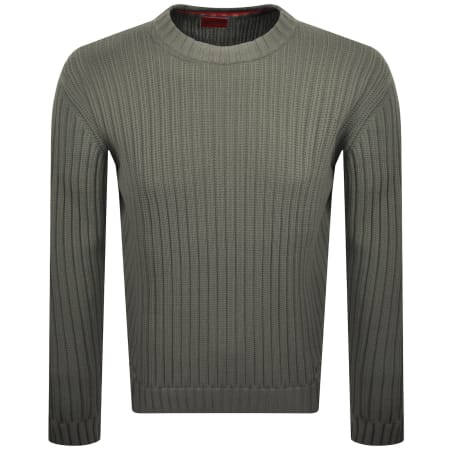 Product Image for HUGO Sribben Knit Jumper Green