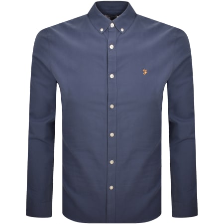 Product Image for Farah Brewer Long Sleeve Shirt Blue
