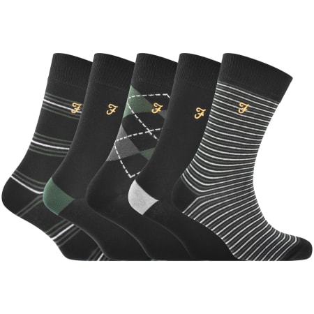 Product Image for Farah Kibor 5 Pack Socks Black