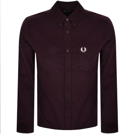 Product Image for Fred Perry Needle Corduroy Shirt Burgundy
