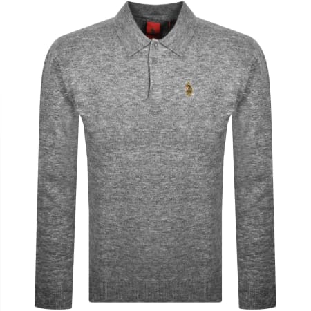 Product Image for Luke 1977 Duitama Knit Polo Mid Marl Grey