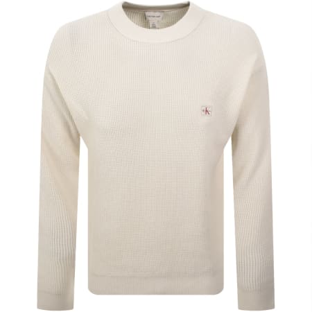 Product Image for Calvin Klein Jeans Waffle Jumper Cream