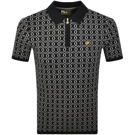 Product Image for Fila Jackson Jacquard Polo T Shirt Black