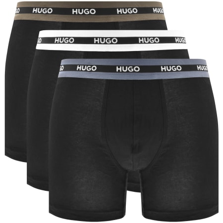 Product Image for HUGO 3 Pack Boxer Briefs Black