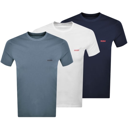 Product Image for HUGO 3 Pack Crew Neck T Shirts