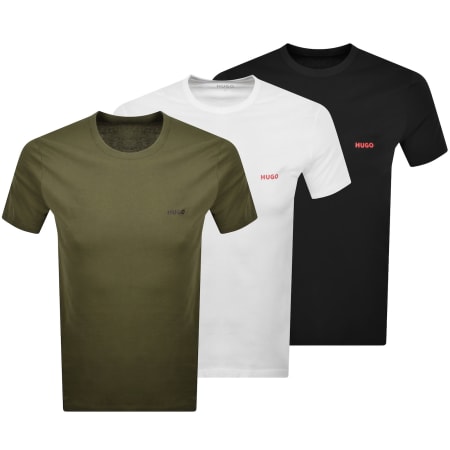 Product Image for HUGO 3 Pack Crew Neck T Shirts