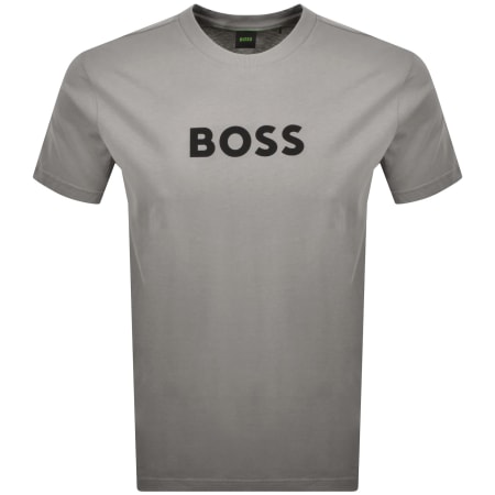 Product Image for BOSS Silicon Logo T Shirt Grey