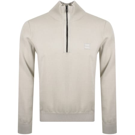 Product Image for BOSS Kanobix Half Zip Jumper Beige