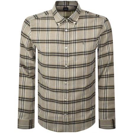 Product Image for BOSS Liam Check Shirt Brown