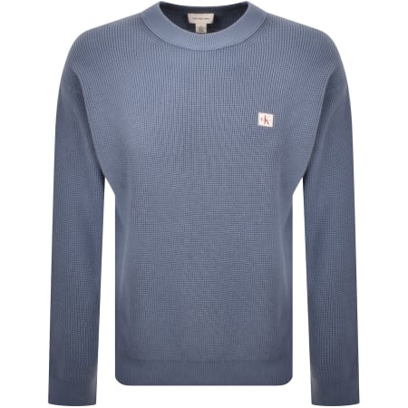 Product Image for Calvin Klein Jeans Waffle Jumper Blue